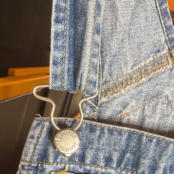 Vintage London London Blue Denim Overalls Shortalls Size Small - Picture 7 of 13